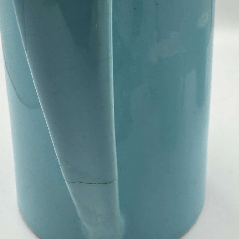 Vintage Cameron Clay Products Scandia Blue & White Coffee Set